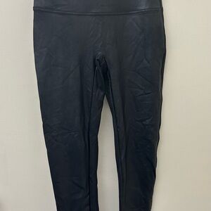 SPANX Faux Leather Black High-Waisted Leggings